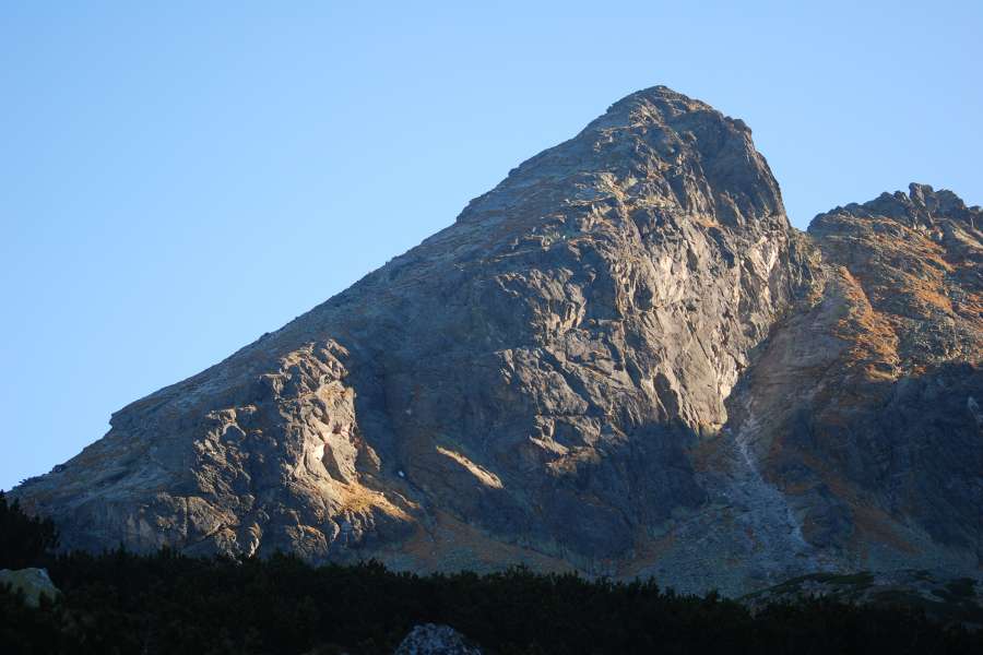 widok na Kościelec w Tatrach