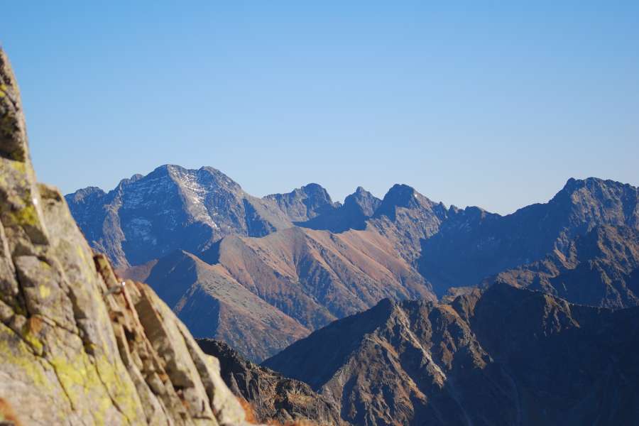 widok na Lodowy Szczyt Mały, Lodowy Ostry, Jaworowy