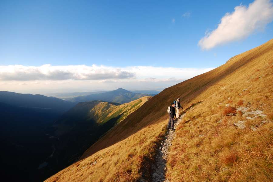 droga z Rohacza w stronę Grzesia