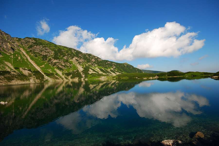 widok na Czarny Staw Gąsienicowy
